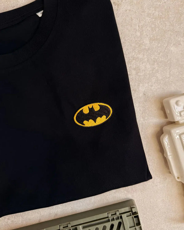 T-shirt Brodé - Bat-signal - t-shirt brodé Juste un T-shirt