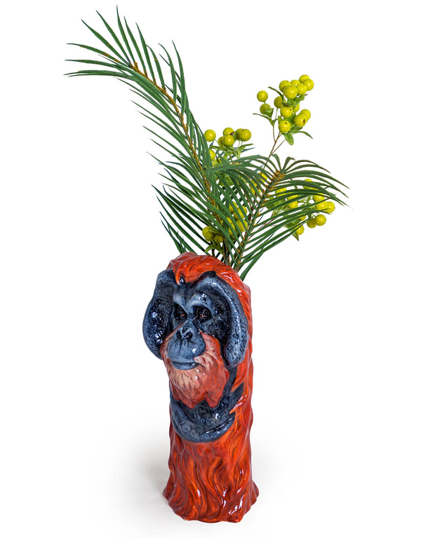 Vaso a forma di testa di orango