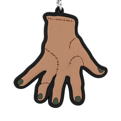 Wednesday Thing Brand Keychain, Ecru