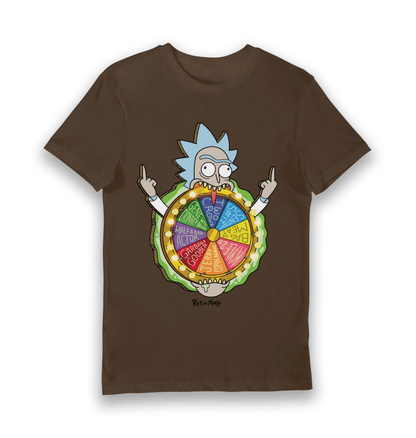 T-shirt adulte Rick and Morty Spin the Wheel