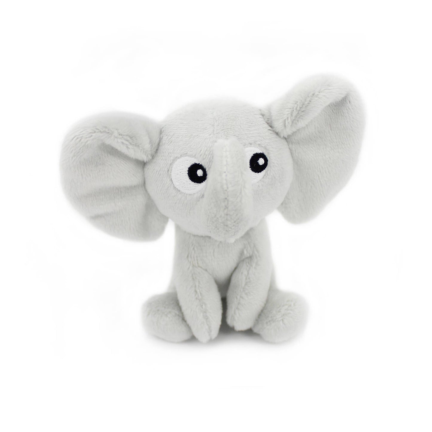 Peluche Ptipotos Maman et Bébé Eléphant - Gris Clair