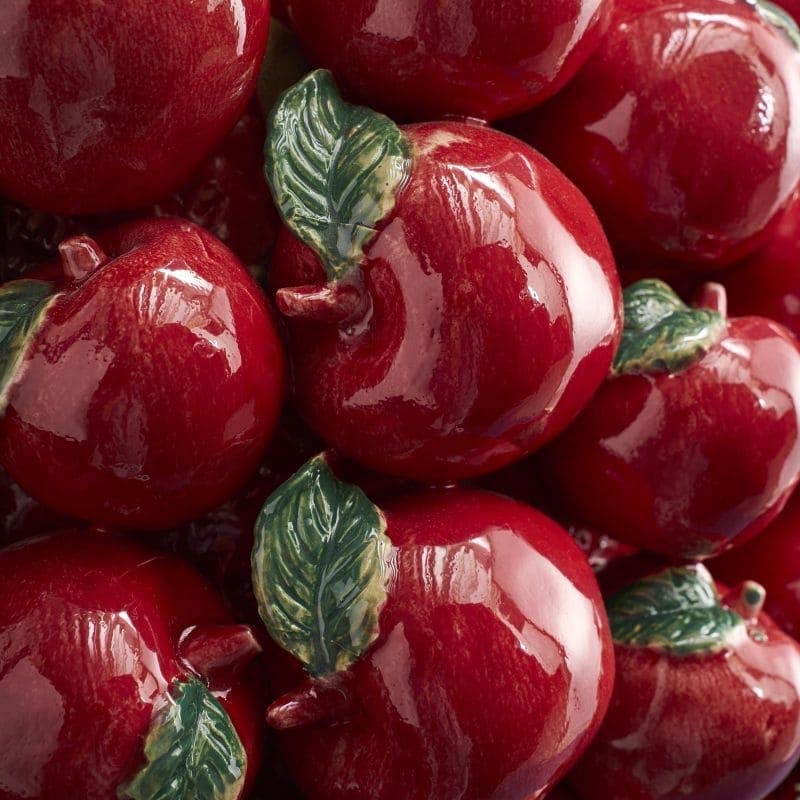 Jarrón de manzana, gres rojo, 42 x 42 x 32 cm
