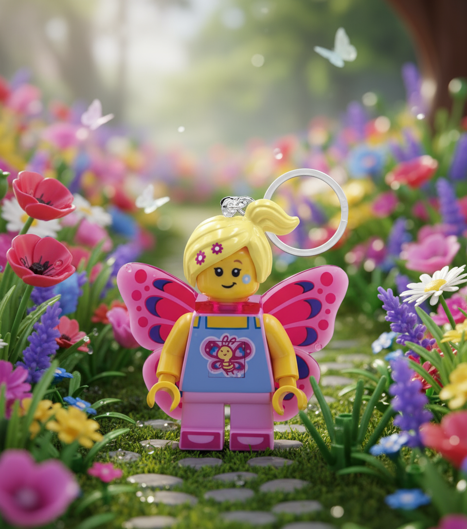 Porta-chaves LEGO - Menina Borboleta