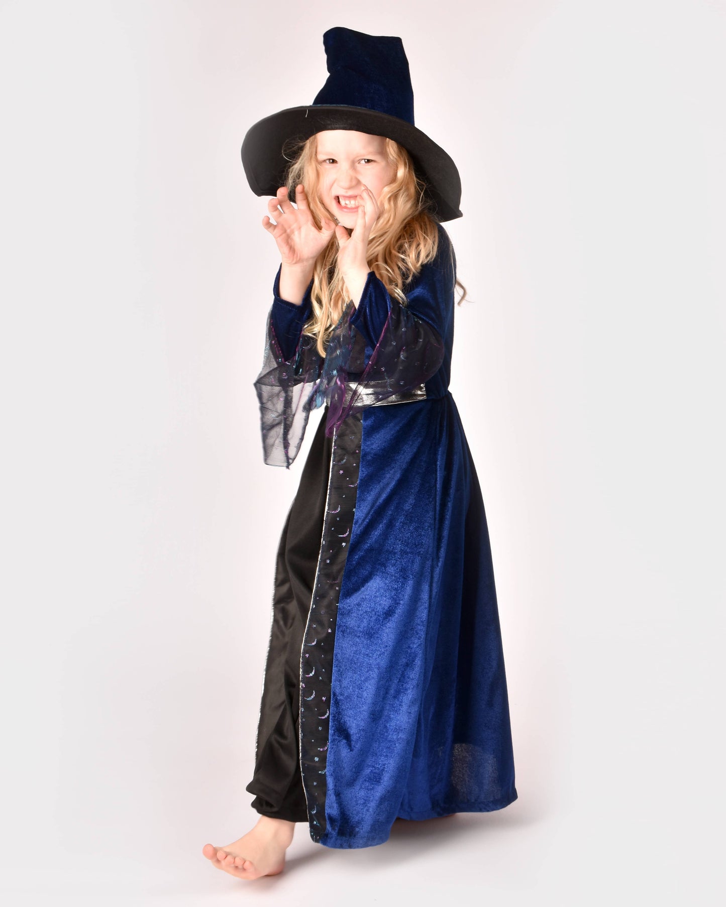 Robe de sorcière et chapeau 116 cl 5-6 ans