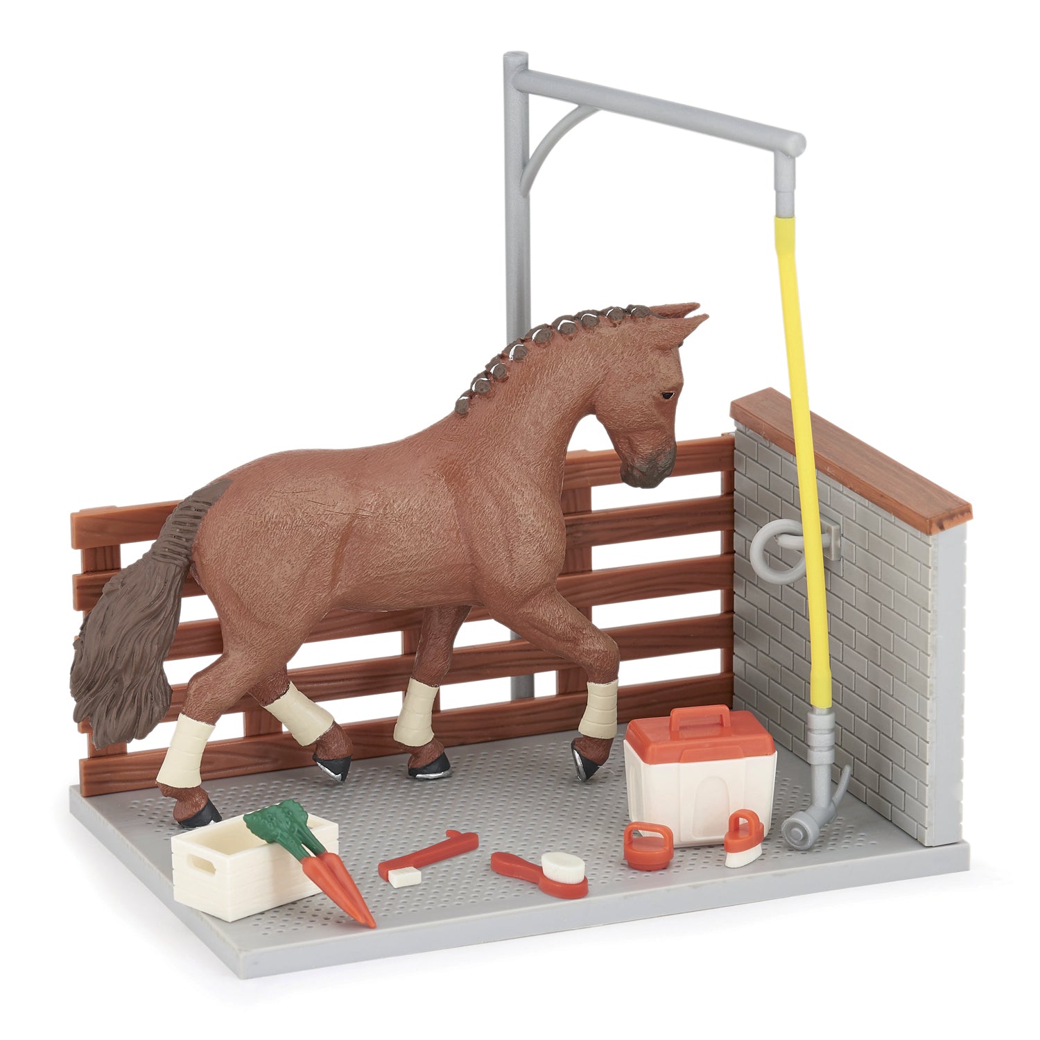Aire de douche et ses accessoires Papo - cheval