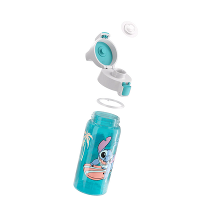 Botella de agua infantil VIVA ONE Stitch Surfing de 0,5 l 