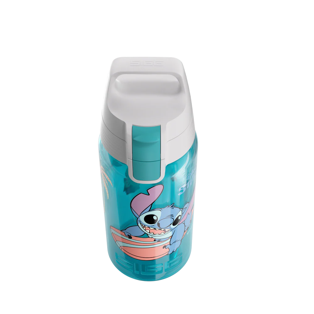 Botella de agua infantil VIVA ONE Stitch Surfing de 0,5 l 