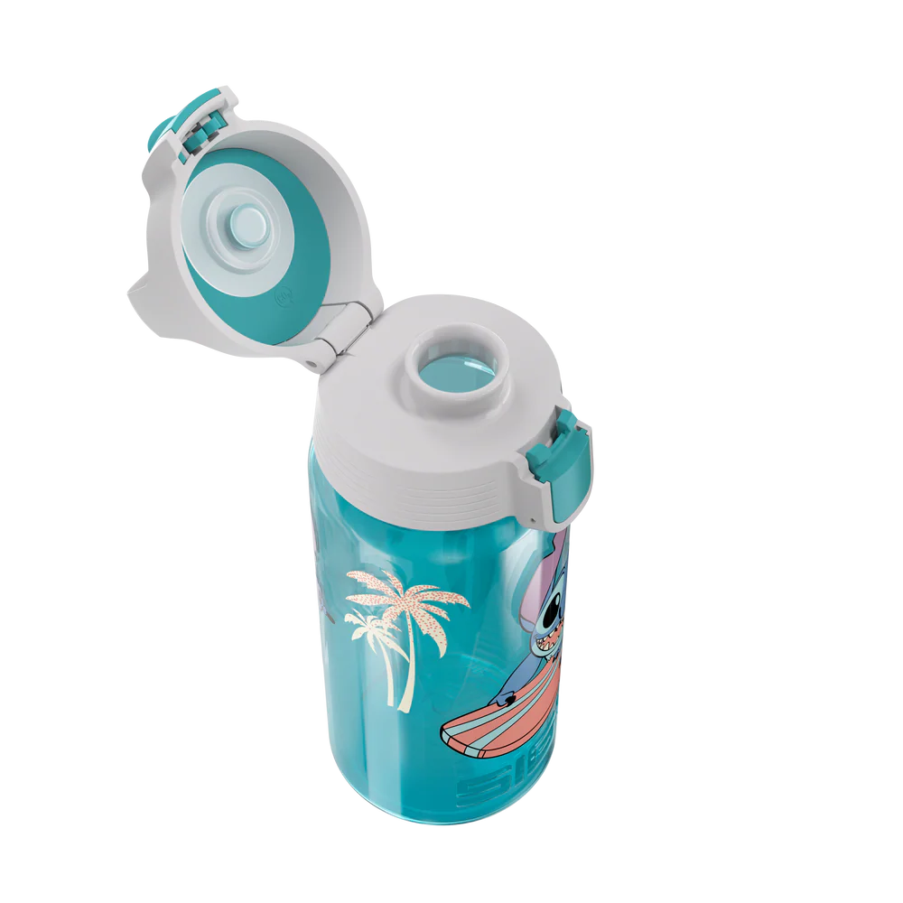 Botella de agua infantil VIVA ONE Stitch Surfing de 0,5 l 