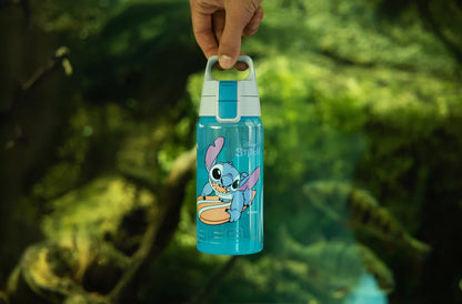 Botella de agua infantil VIVA ONE Stitch Surfing de 0,5 l 
