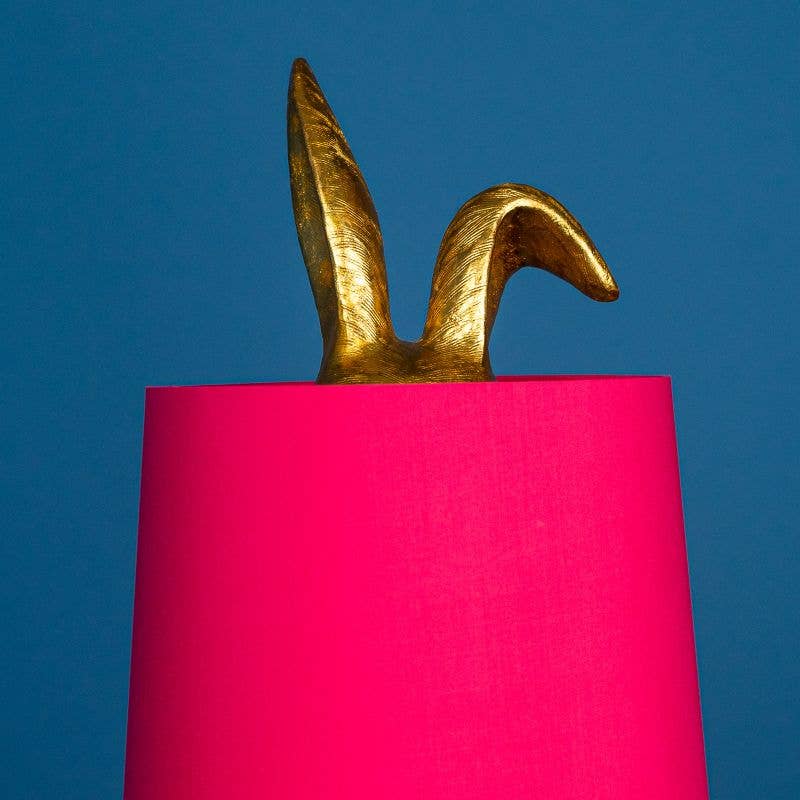 Lampada da tavolo Hiding Bunny®, oro/magenta, 24 x 24 x 74 cm