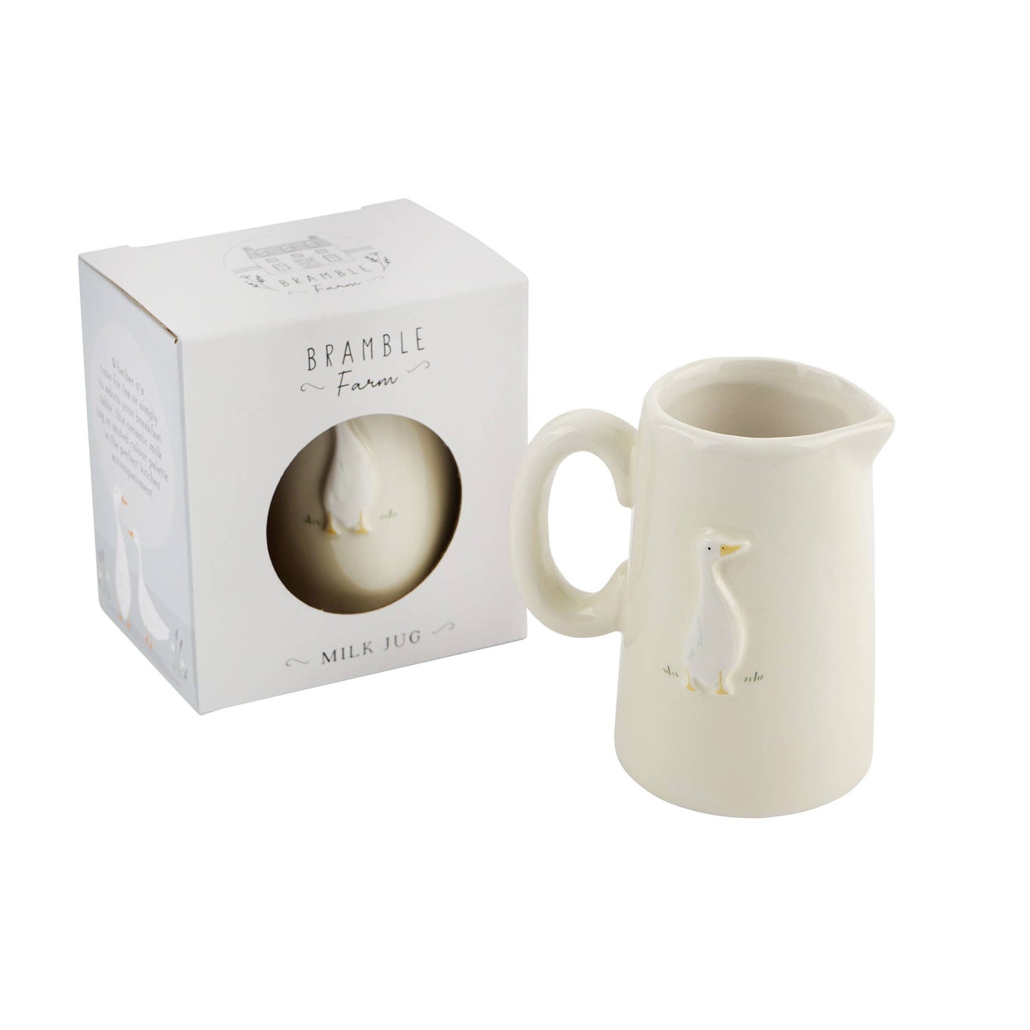 Jarra de leche de pato