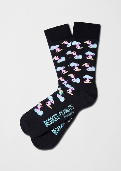 BeSnoopy Néon - Chaussettes 100 % coton biologique: Negro / 36/40