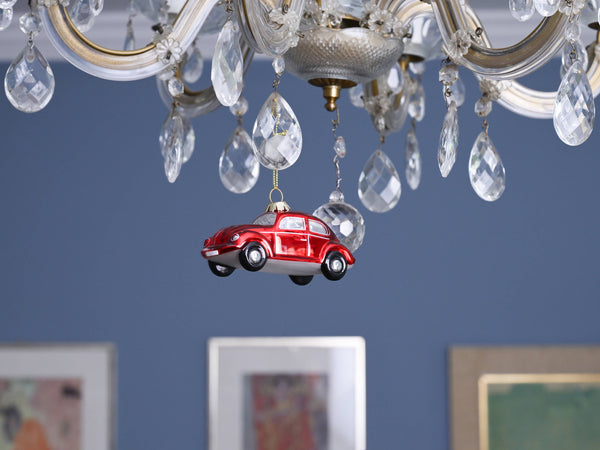 Decorazione natalizia a forma di Maggiolino VW rosso