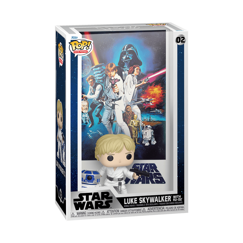 Pop! Movie Poster Luke Skywalker avec R2-D2