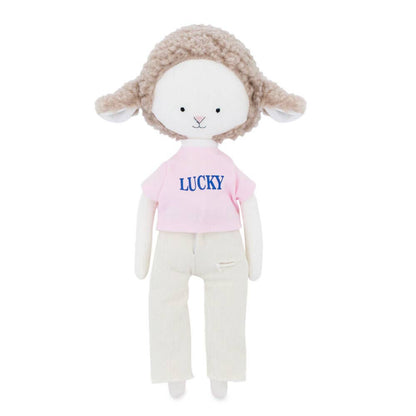 ENSEMBLE CADEAU : Peluche Zoé La Brebis avec jean + Queue de Sirène