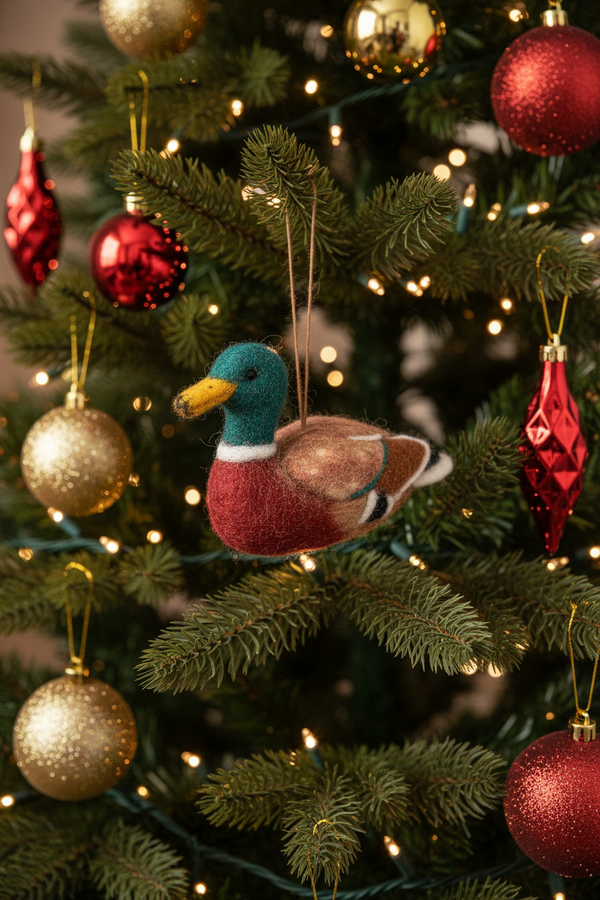 Boule de Noël en Feutrine Maddox le Canard Colvert