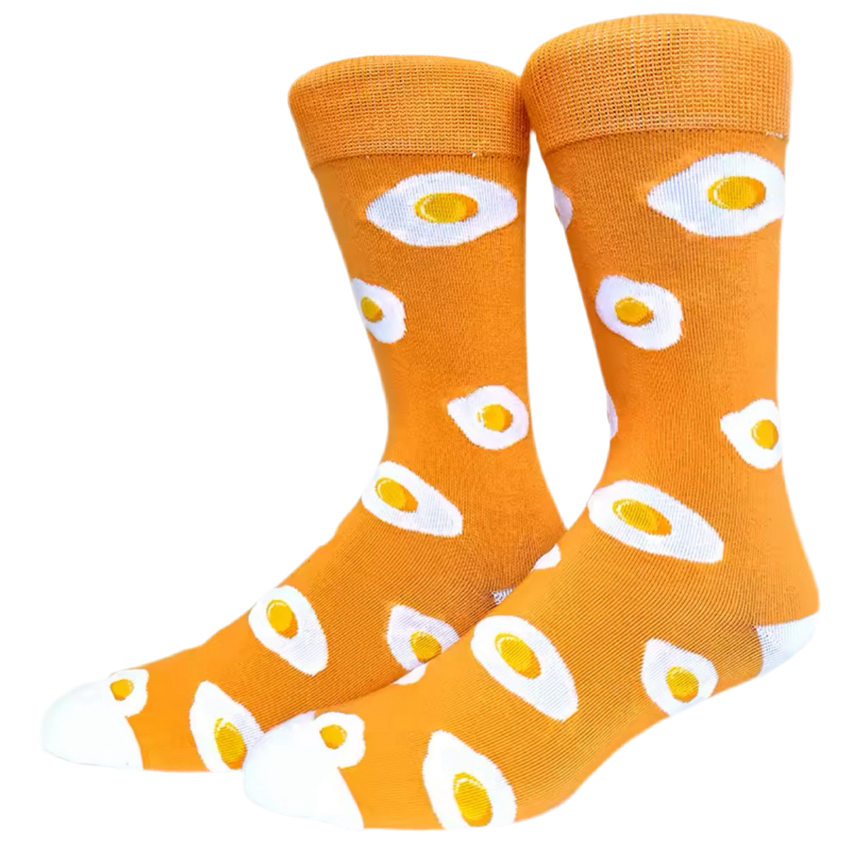 Calcetines de huevo frito de naranja