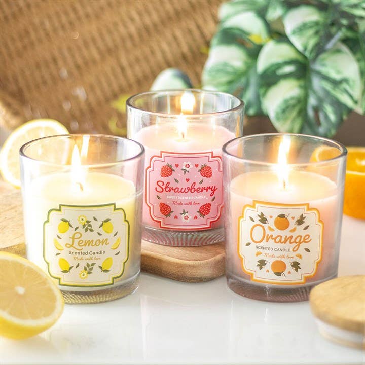 Bougie parfumée à la fraise