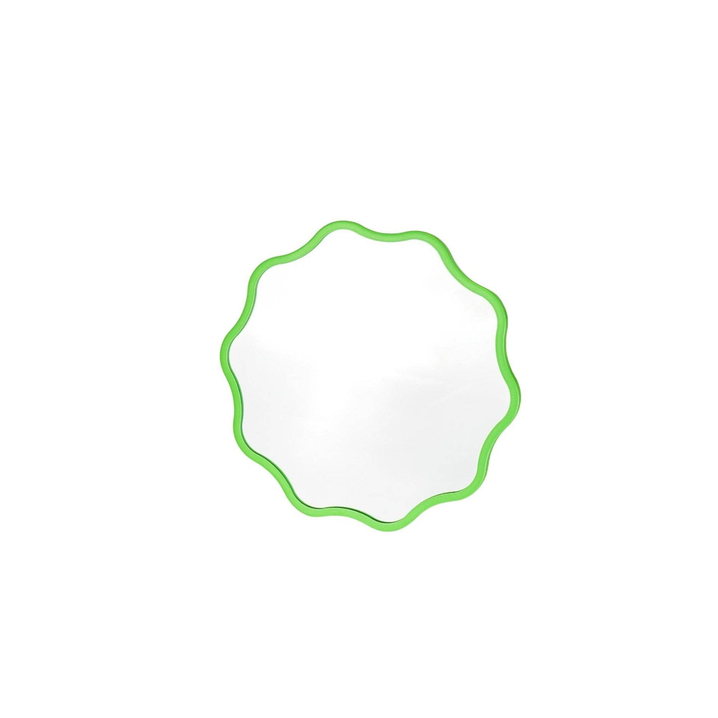 Miroir de maquillage - Rond - Vert - 25x1x25cm