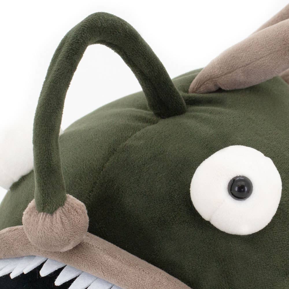 Peluche Poisson Abyssal vert 35 cm