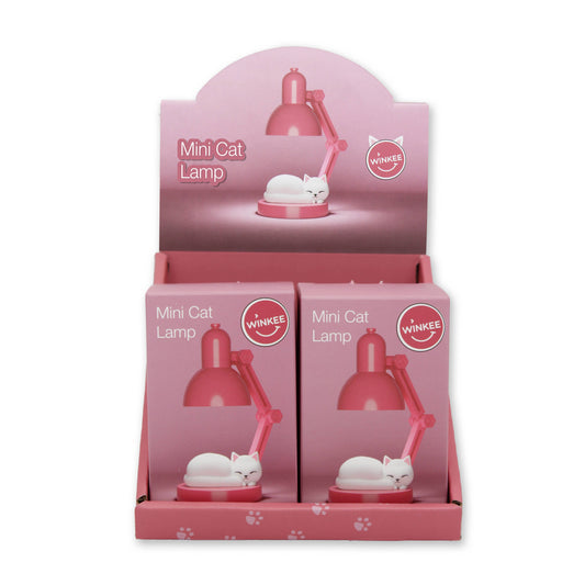 Mini Veilleuse Lampe Chat - Rose