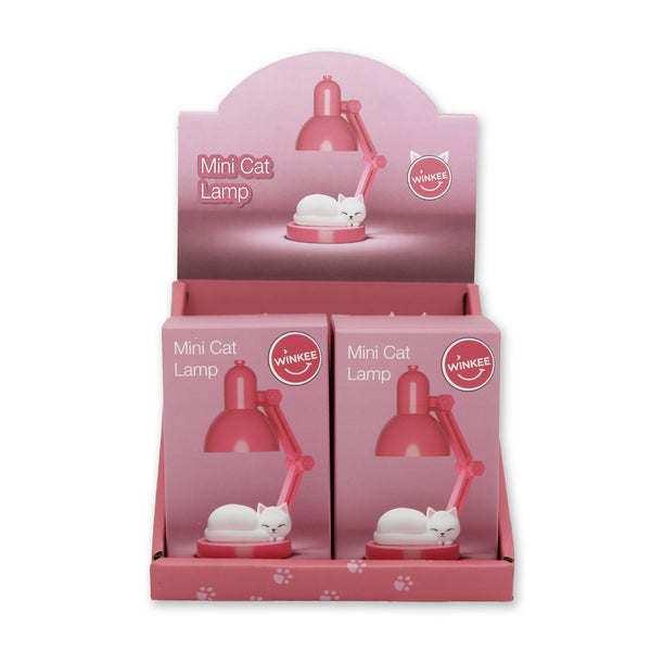 Candeeiro Noturna Mini Gato - Rosa