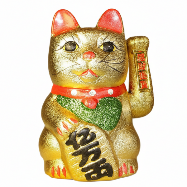 Classico gatto fortunato dorato