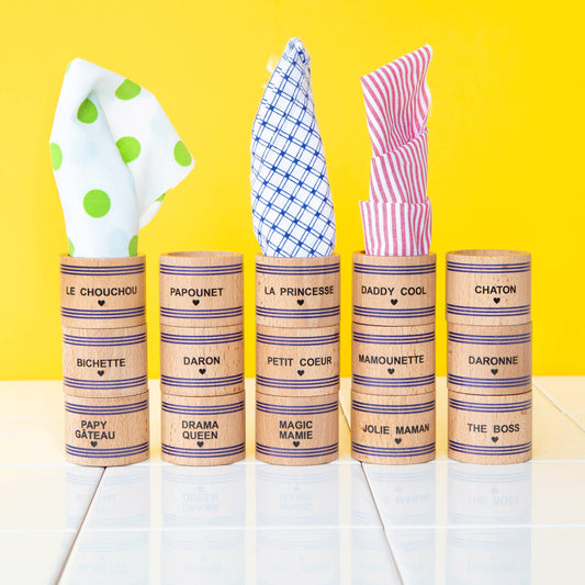 Wooden Napkin Rings – Family Collection