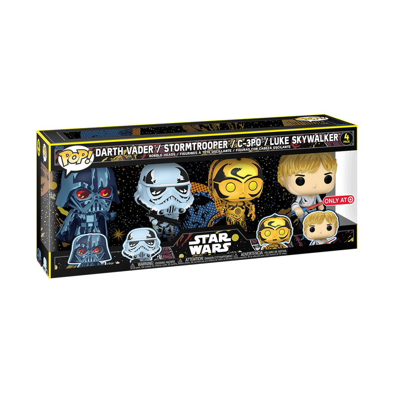 Pop! Star Wars: Serie Retro PACK de 4