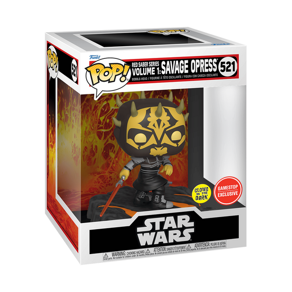 pop deluxe red saber series volume 1 savage opress 521