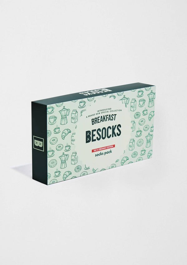 Breakfast Organic Cotton Socks Pack