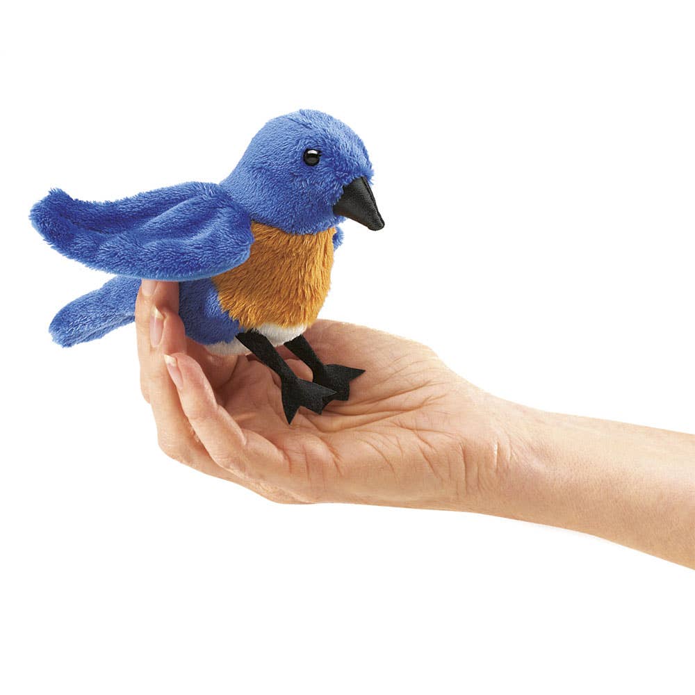 Marionnette à Main Mini Merle Bleu