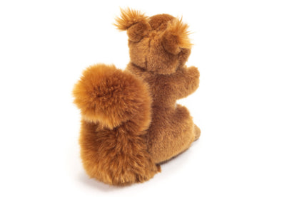 Brinquedo de peluche de esquilo vermelho
