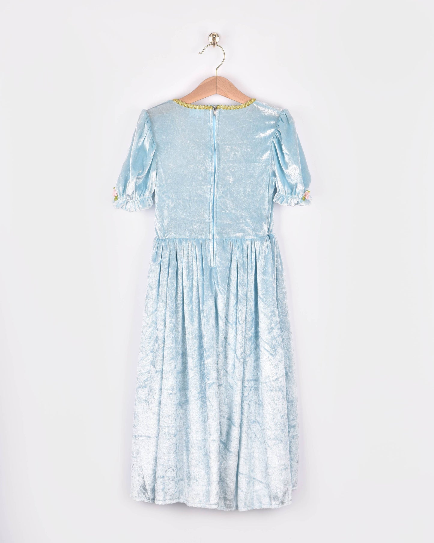 Light blue velvet princess dress 98-104 cm 2-4 years