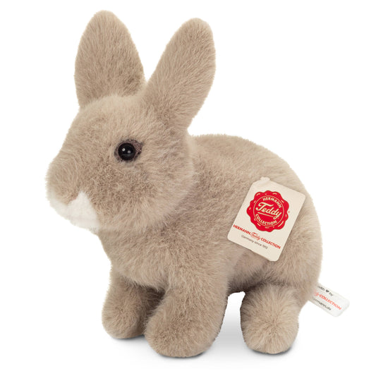 Peluche Lapin assis gris