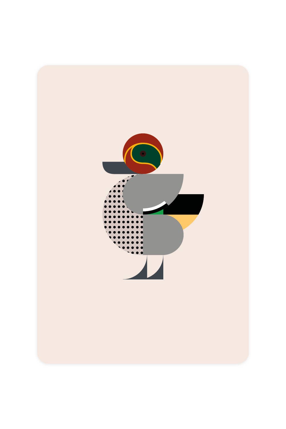 Postal de un verde azulado invernal