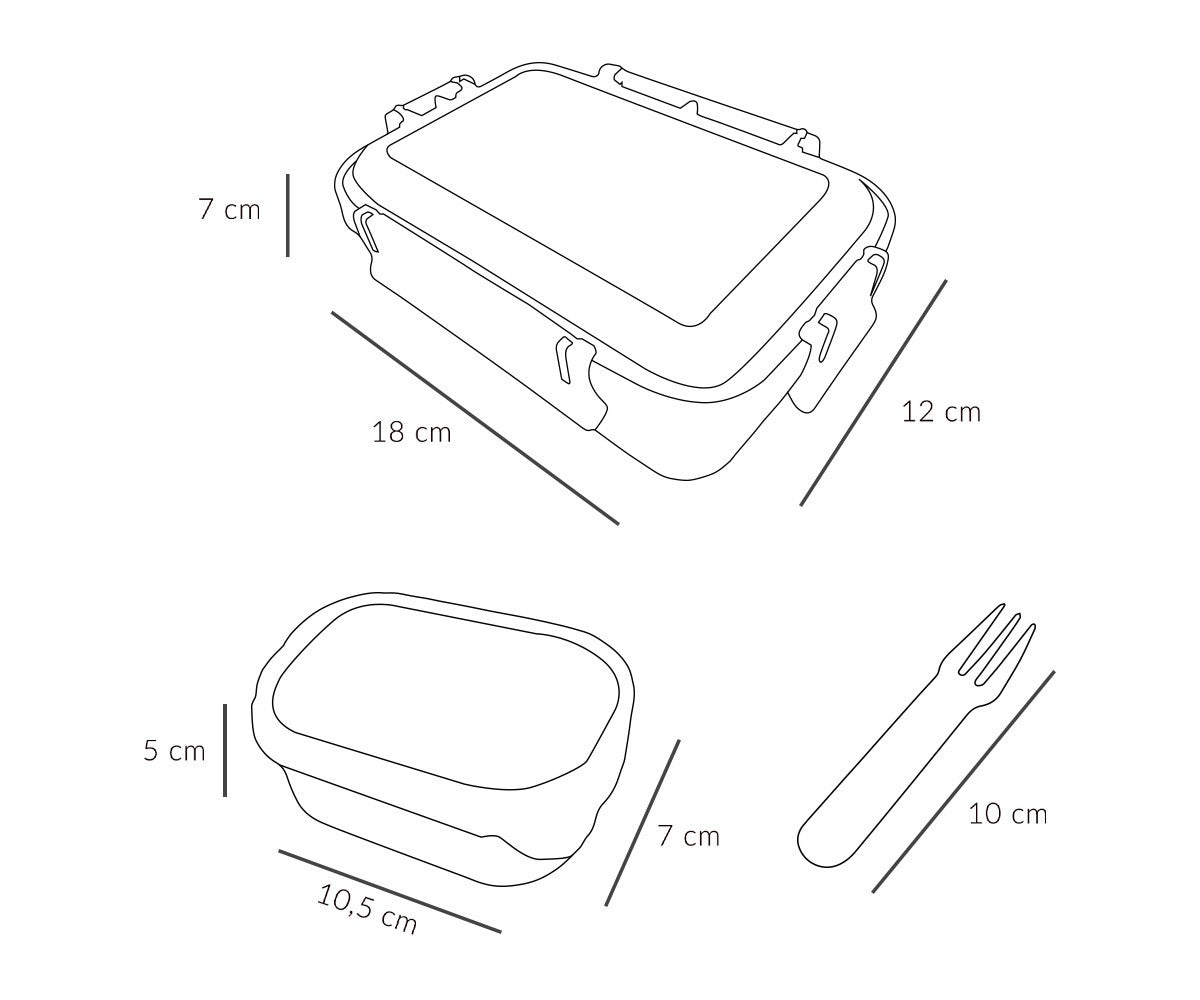 Fiambrera Bento de Los Tres Cerditos