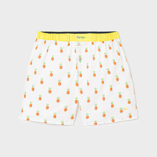 Caleçon 100% coton biologique Ananas
