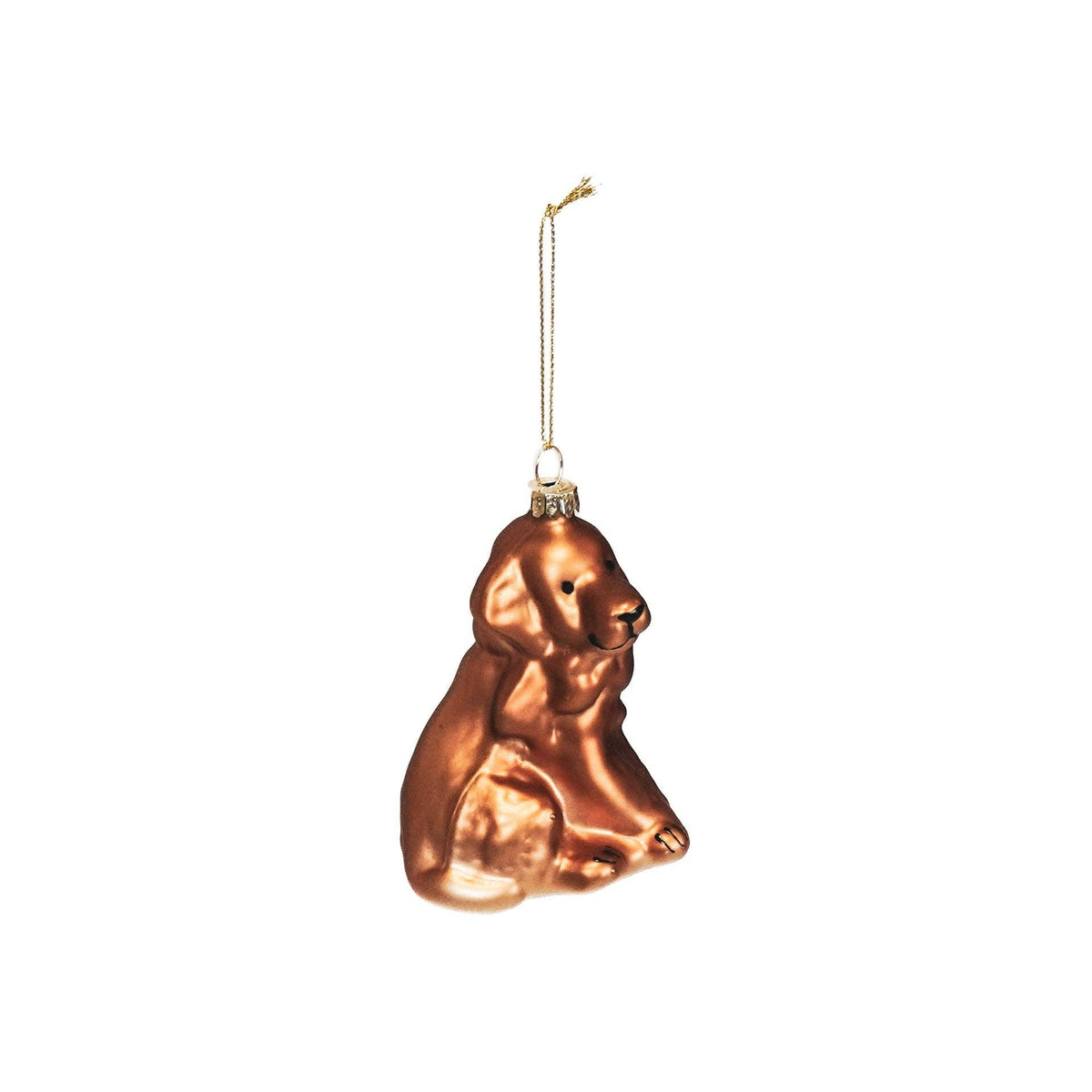 Kerstbal met afbeelding van een Golden Retriever