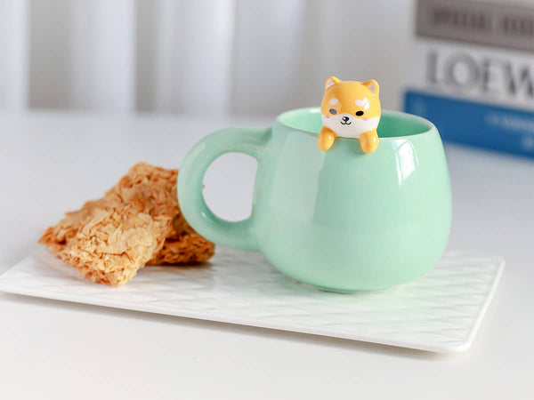 Mug avec Figurine Shiba Inu