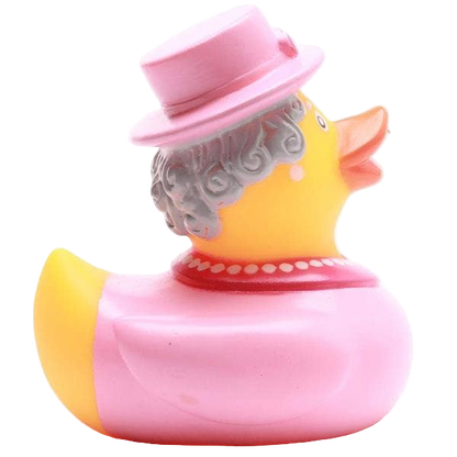 Pato de baño de la Reina Isabel II - rosa - patito de goma