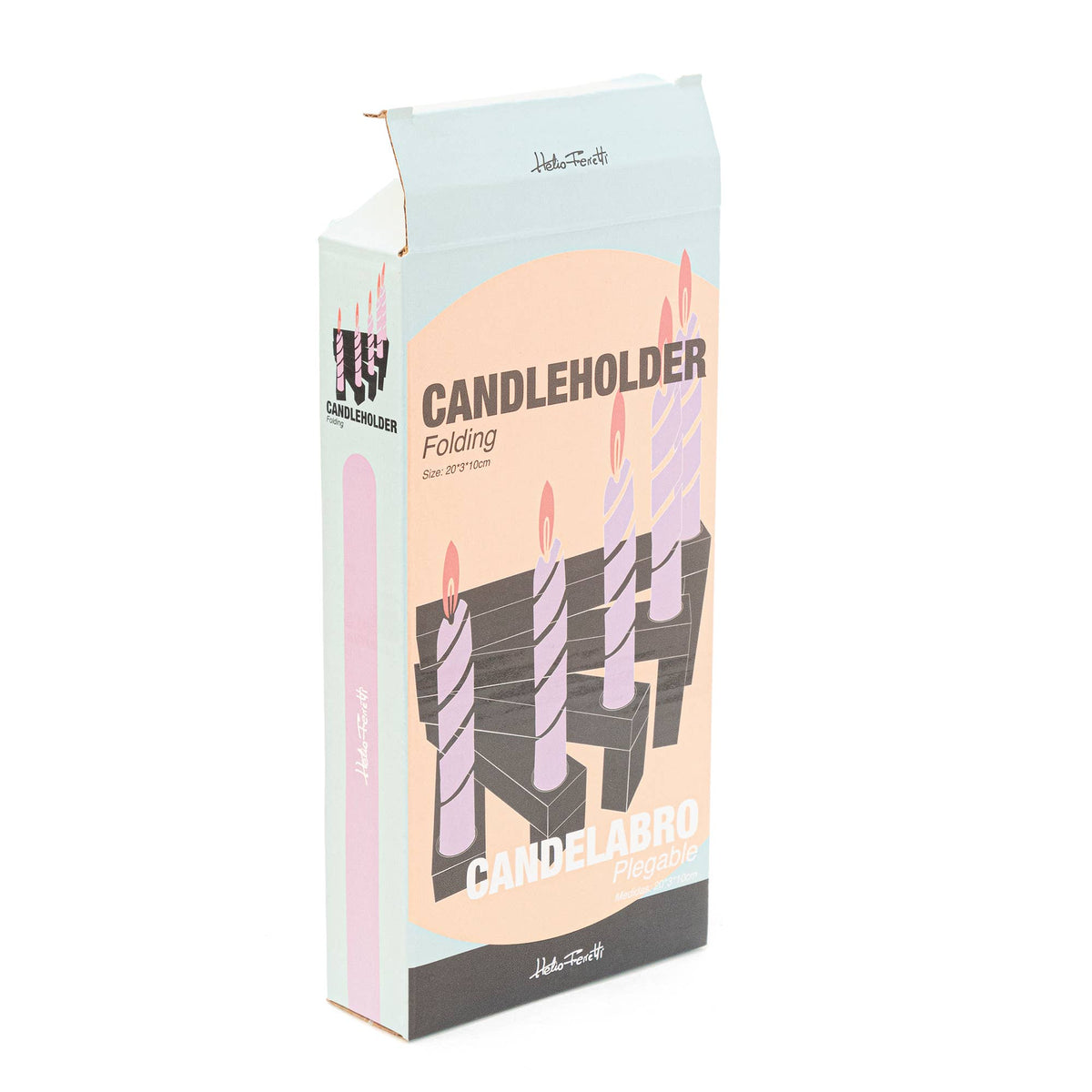 Porte Bougies Multiple Noir