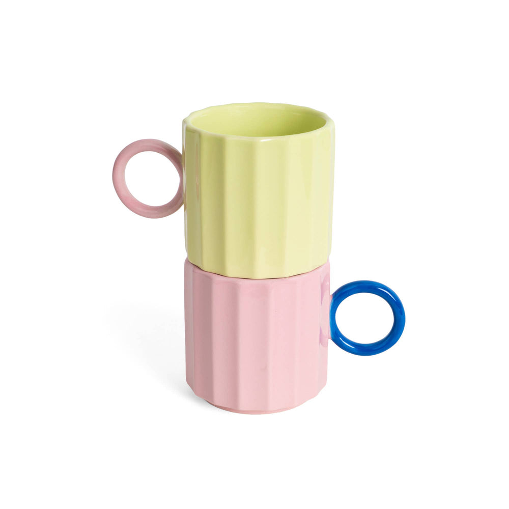 Taza rosa vintage
