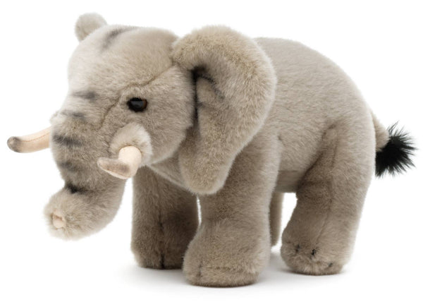 Éléphant, debout, 31 cm (longueur), peluche Uni Toys