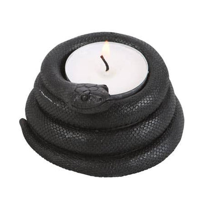 Gothic snake-shaped candle holder for tea lights