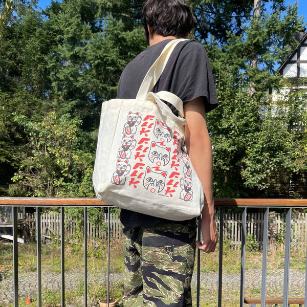 Borsa tote “Vaffanculo - Maneki Neko”