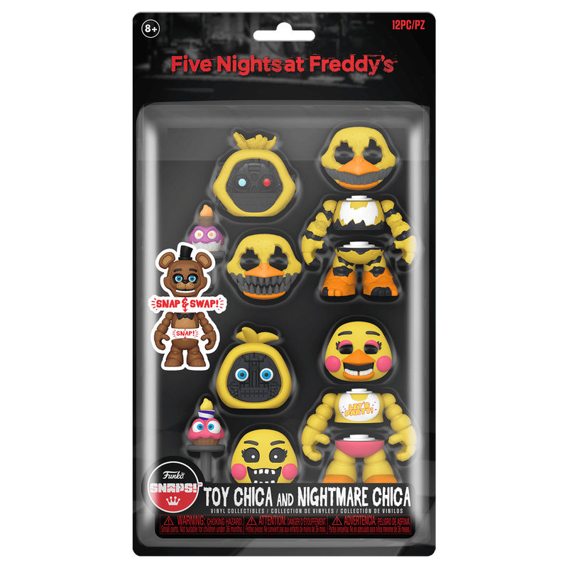 snaps toy chica and nightmare chica 2 pack