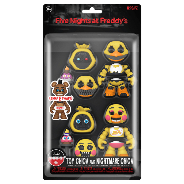 snaps toy chica and nightmare chica 2 pack