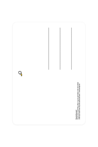 Postal de un pato del Mar Negro