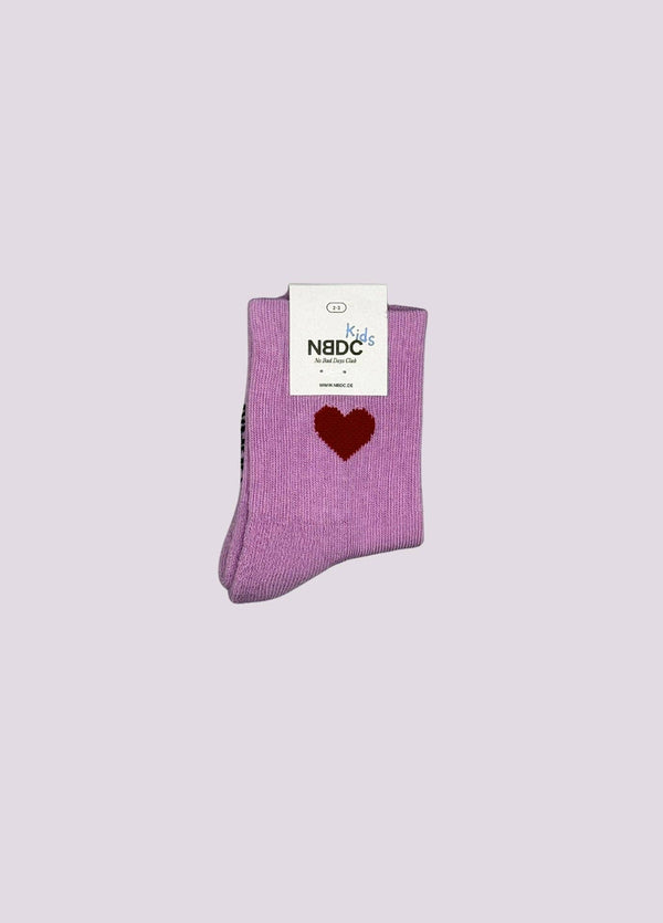Calzini per neonati/bambini con cuore rosa